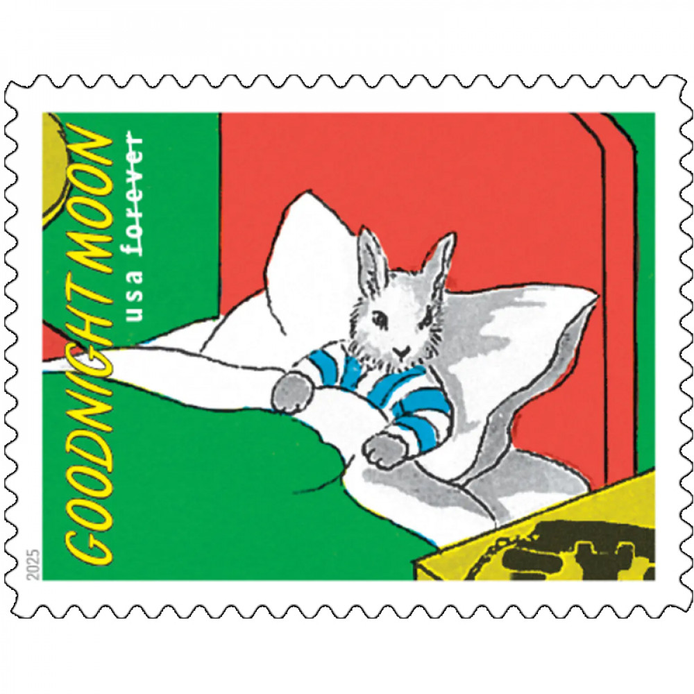 2025 Goodnight Moon Stamps, Sheet of 16