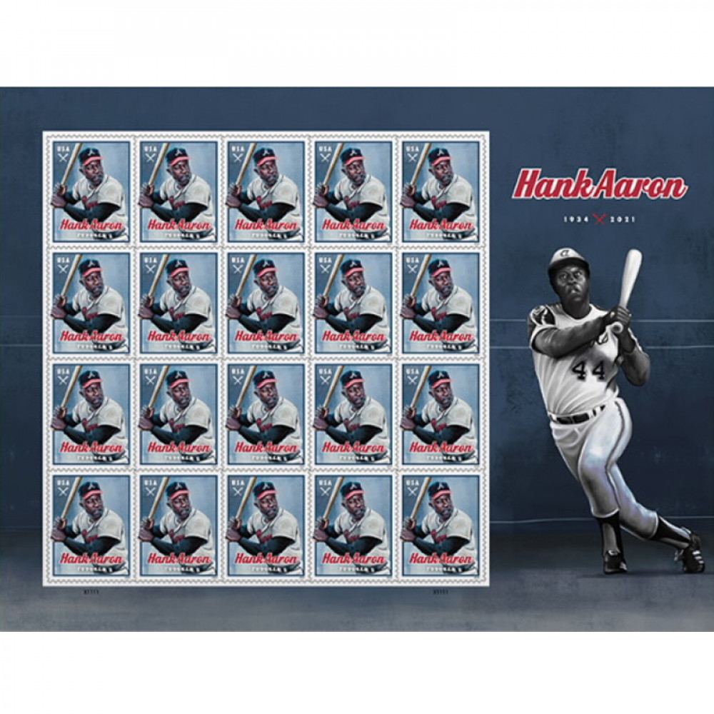 2024 Hank Aaron Forever Stamps, Sheet of 20